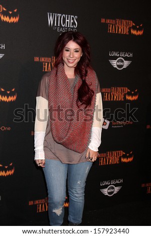 LOS ANGELES - OCT 10:  Jillian Rose Reed at the 8th Annual LA Haunted Hayride Premiere Night at Griffith Park on October 10, 2013 in Los Angeles, CA