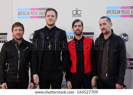 Los Angeles - Nov 24: Imagine Dragons At The 2013 American Music Awards Arrivals At Nokia Theater On November 24, 2013 In Los Angeles, Ca