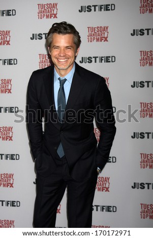 LOS ANGELES - JAN 6:  Timothy Olyphant at the 