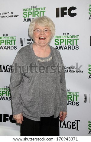 LOS ANGELES - JAN 11:  June Squibb at the 2014 Film Independent Spirit Awards Nominee Brunch at Boa on January 11, 2014 in West Hollywood, CA