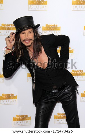 LOS ANGELES - JAN 14:  Steven Tyler at the 50th Anniversary Of Sports Illustrated Swimsuit Issue at Dolby Theater on January 14, 2014 in Los Angeles, CA