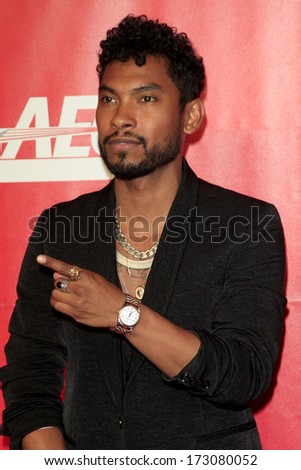LOS ANGELES - JAN 24:  Miguel at the 2014 MusiCares Person of the Year Gala in honor of Carole King at Los Angeles Convention Center on January 24, 2014 in Los Angeles, CA