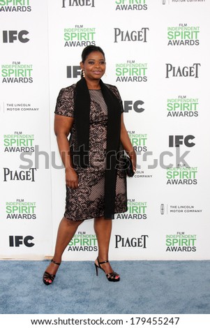 LOS ANGELES - MAR 1:  Octavia Spencer at the Film Independent Spirit Awards at Tent on the Beach on March 1, 2014 in Santa Monica, CA