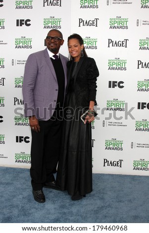 LOS ANGELES - MAR 1:  Forest Whitaker, Keisha Whitaker at the Film Independent Spirit Awards at Tent on the Beach on March 1, 2014 in Santa Monica, CA