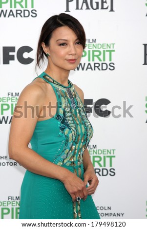 LOS ANGELES - MAR 1:  Ming-Na Wen at the Film Independent Spirit Awards at Tent on the Beach on March 1, 2014 in Santa Monica, CA