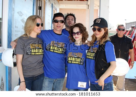LOS ANGELES - MAR 8: Kelly Sullivan, Dominic Zamprogna, Rick Hearst, Rebecca Herbst, Lisa LoCicero at the 5th Annual General Hospital Habitat for Humanity Fan Build Day on March 8, 2014 in Lynwood, CA