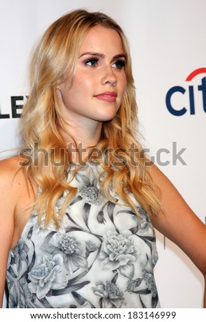 LOS ANGELES - MAR 22:  Claire Holt at the PaleyFEST 2014 - \