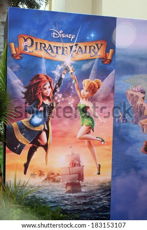 LOS ANGELES - MAR 22:  Pirate Fairy Atmosphere at the Pirate Fairy Movie Premiere at Walt Disney Studios Lot on March 22, 2014 in Burbank, CA