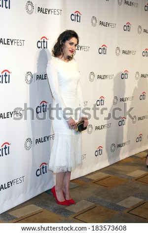 LOS ANGELES - MAR 24:  Lizzy Caplan at the PaleyFEST 2014 - \
