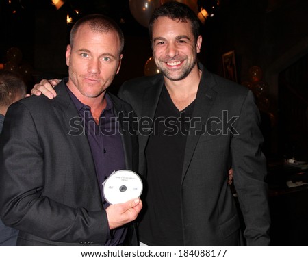 LOS ANGELES - MAR 25:  Sean Carrigan, Chris McKenna at the Young and Restless 41st Anniversary Cake at CBS Television City on March 25, 2014 in Los Angeles, CA