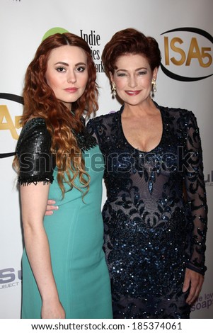LOS ANGELES - APR 2:  Jillian Clare, Carolyn Hennesy at the 2014 Indie Series Awards at El Portal Theater on April 2, 2014 in North Hollywood, CA