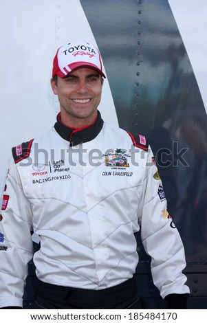 LOS ANGELES - APR 1:  Colin Egglesfield at the Toyota Grand Prix of Long Beach Pro/Celebrity Race Press Day at Long Beach Grand Prix Raceway on April 1, 2014 in Long Beach, CA