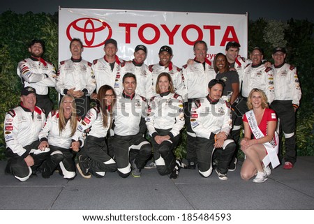 LOS ANGELES - APR 1:  Celebrity Racers at the Toyota Grand Prix of Long Beach Pro/Celebrity Race Press Day at Long Beach Grand Prix Raceway on April 1, 2014 in Long Beach, CA