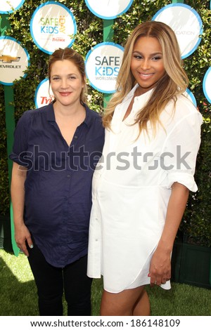 LOS ANGELES - APR 5:  Drew Barrymore, Ciara at the Safe Kids Day Los Angeles 2014 at The Lot on April 5, 2014 in Wesst Hollywood, CA