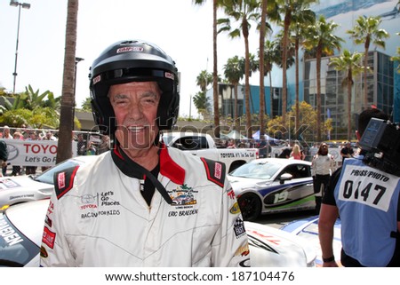 LOS ANGELES - APR 12:  Eric Braeden at the Long Beach Grand Prix Pro/Celeb Race Day at the Long Beach Grand Prix Race Circuit on April 12, 2014 in Long Beach, CA