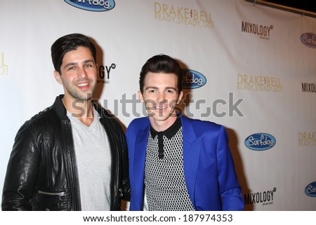 LOS ANGELES - APR 17:  Josh Peck, Drake Bell at the Drake Bell\'s Album Release Party for \