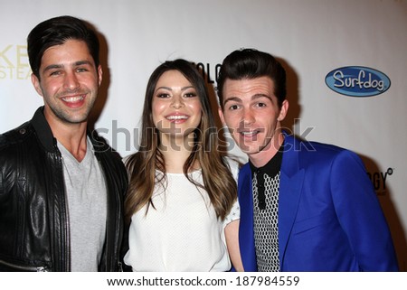 LOS ANGELES - APR 17:  Josh Peck, Miranda Cosgrove, Drake Bell at the  Drake Bell's Album Release Party for 