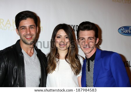 LOS ANGELES - APR 17:  Josh Peck, Miranda Cosgrove, Drake Bell at the Drake Bell\'s Album Release Party for \
