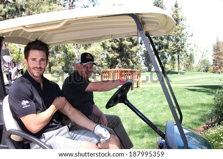 LOS ANGELES - APR 14:  Brandon Beemer at the Jack Wagner Anuual Golf Tournament benefitting LLS at Lakeside Golf Course on April 14, 2014 in Burbank, CA