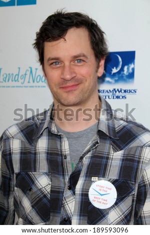 LOS ANGELES - APR 27:  Tom Everett Scott at the Milk + Bookies Story Time Celebration at Skirball Center on April 27, 2014 in Los Angeles, CA