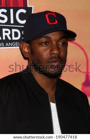 LOS ANGELES - MAY 1:  Kendrick Lamar at the 1st iHeartRadio Music Awards Press Room at Shrine Auditorium on May 1, 2014 in Los Angeles, CA