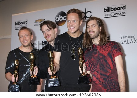 LAS VEGAS - MAY 18:  Imagine Dragons at the 2014 Billboard Awards at MGM Grand Garden Arena on May 18, 2014 in Las Vegas, NV