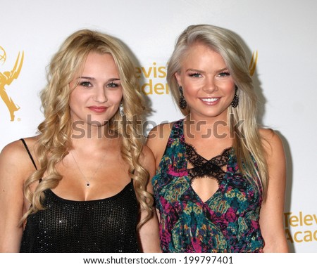 LOS ANGELES - JUN 19:  Hunter King, Kelli Goss at the ATAS Daytime Emmy Nominees Reception at the London Hotel on June 19, 2014 in West Hollywood, CA