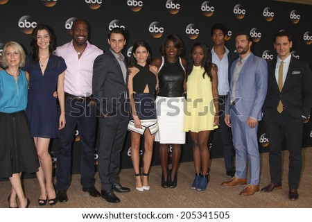 LOS ANGELES - JUL 15:  How to Get Away WIth Murder Cast  at the ABC July 2014 TCA at Beverly Hilton on July 15, 2014 in Beverly Hills, CA