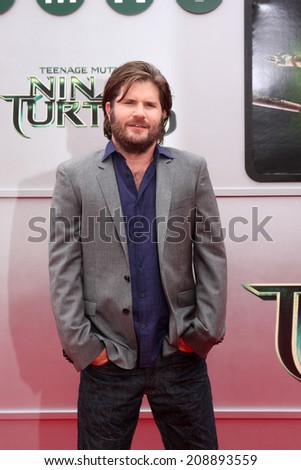 LOS ANGELES - AUG 3:  Jonathan Liebesman at the Teenage Mutant Ninja Turtles Premiere at the Village Theater on August 3, 2014 in Westwood, CA