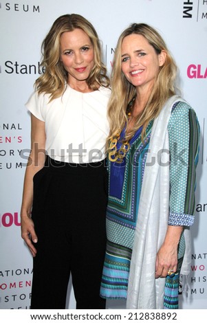 LOS ANGELES - AUG 23:  Maria Bello, Clare Munn at the 3rd Annual Women Making History Brunch at Skirball Center on August 23, 2014 in Los Angeles, CA