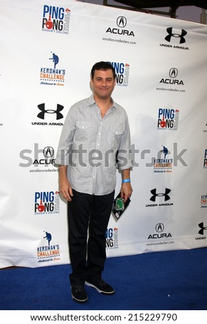 LOS ANGELES - SEP 4:  Jimmy Kimmel at the Ping Pong 4 Purpose Charity Event at Dodger Stadium on September 4, 2014 in Los Angeles, CA