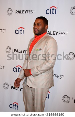 LOS ANGELES - SEP 11:  Anthony Anderson at the Paley Center For Media\'s PaleyFest 2014 Fall TV Previews - ABC at Paley Center For Media on September 11, 2014 in Beverly Hills, CA