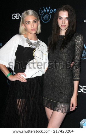LOS ANGELES - SEP 14:  Bianca Alexa, Jourdan Miller at the Genlux Rodeo Drive Festival of Watches and Jewelry at Rodeo Drive on September 14, 2014 in Beverly Hills, CA