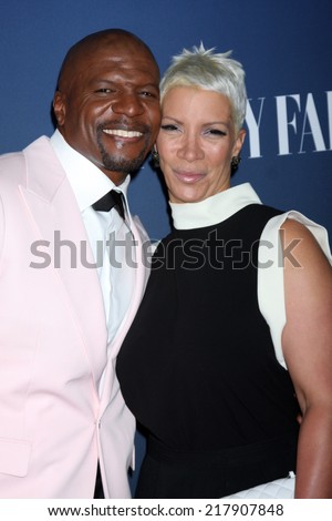 LOS ANGELES - SEP 16:  Terry Crews, Rebecca Crews at the NBC & Vanity Fair\'s 2014-2015 TV Season Event at Hyde Sunset on September 16, 2014 in West Hollywood, CA