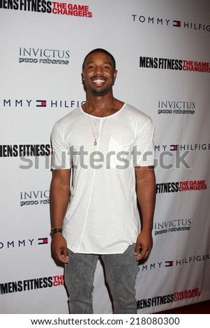 LOS ANGELES - SEP 17:  Michael B. Jordan at the MEN\'S FITNESS Celebrates The 2014 GAME CHANGERS  at Palihouse on September 17, 2014 in West Hollywood, CA