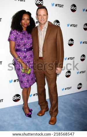 LOS ANGELES - SEP 20:  Kira Arne, Tom Verica at the TGIT Premiere Event for Grey\'s Anatomy, Scandal, How to Get Away With Murder at Palihouse on September 20, 2014 in West Hollywood, CA