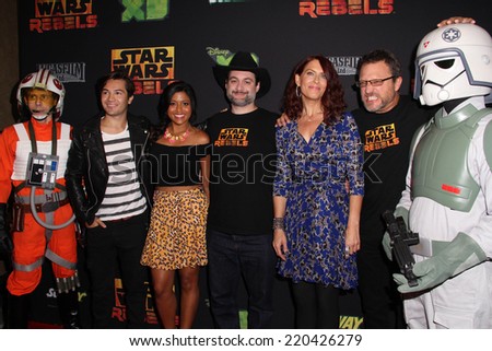 LOS ANGELES - SEP 27:  Star Wars Rebels Cast at the \