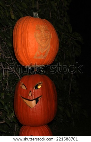 LOS ANGELES - OCT 4:  Rob Kardashian Carved Pumpkin at the RISE of the Jack O\'Lanterns at Descanso Gardens on October 4, 2014 in La Canada Flintridge, CA