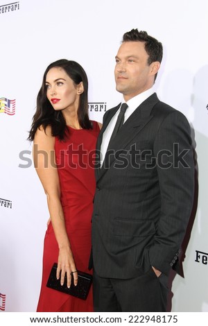 LOS ANGELES - OCT 11:  Megan Fox, Brian Austin Green at the Ferrari Celebrates 60 Years In America  at Wallis Annenberg Center for Performing Arts on October 11, 2014 in Beverly Hills, CA