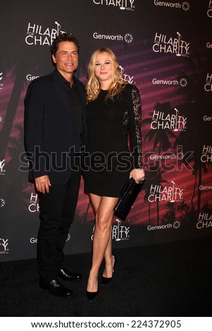 LOS ANGELES - OCT 17:  Rob Lowe, Sheryl Berkoff Lowe at the Hilarity for Charity Benefit for Alzheimer\'s Association at Hollywood Paladium on October 17, 2014 in Los Angeles, CA
