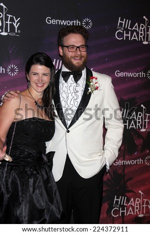 LOS ANGELES - OCT 17:  Stephanie Buffaloe, Seth Rogen at the Hilarity for Charity Benefit for Alzheimer\'s Association at Hollywood Paladium on October 17, 2014 in Los Angeles, CA