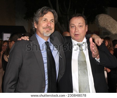 LOS ANGELES - NOV 3:  Peter Farrelly, Bobby Farrelly at the Dumb and Dumber To Premiere at the Village Theater on November 3, 2014 in Los Angeles, CA