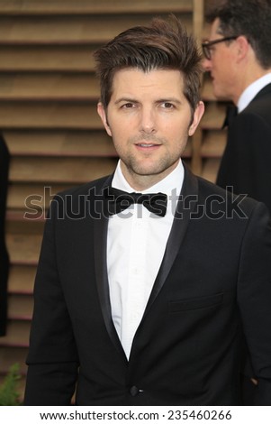 LOS ANGELES - MAR 2:  Adam Scott at the 2014 Vanity Fair Oscar Party at the Sunset Boulevard on March 2, 2014 in West Hollywood, CA
