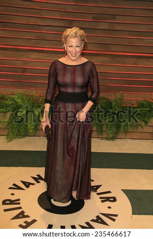 LOS ANGELES - MAR 2:  Bette Midler at the 2014 Vanity Fair Oscar Party at the Sunset Boulevard on March 2, 2014 in West Hollywood, CA