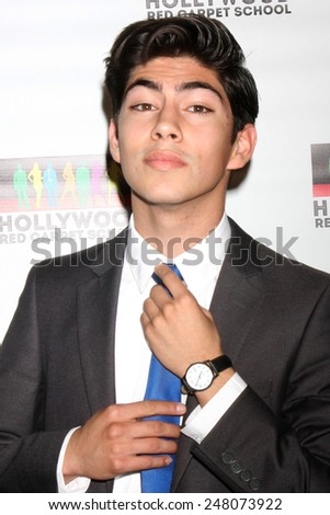 LOS ANGELES - JAN 17:  Jeromy Ramos at the Hollywood Red Carpet School at Secret Rose Theater on January 17, 2015 in Studio City, CA