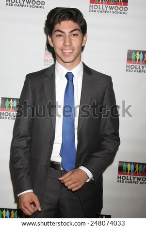 LOS ANGELES - JAN 17:  Jeromy Ramos at the Hollywood Red Carpet School at Secret Rose Theater on January 17, 2015 in Studio City, CA