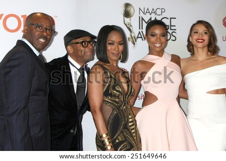 LOS ANGELES - FEB 6:  Courtney B. Vance, Spike Lee, Angela Bassett, Gabrielle Union, Carmen Ejogo at the 46th NAACP Image Awards  at  Pasadena Convention Center on February 6, 2015 in Pasadena, CA