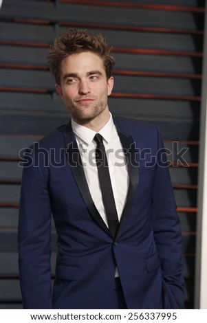 LOS ANGELES - FEB 22:  Robert Pattinson at the Vanity Fair Oscar Party 2015 at the Wallis Annenberg Center for the Performing Arts on February 22, 2015 in Beverly Hills, CA