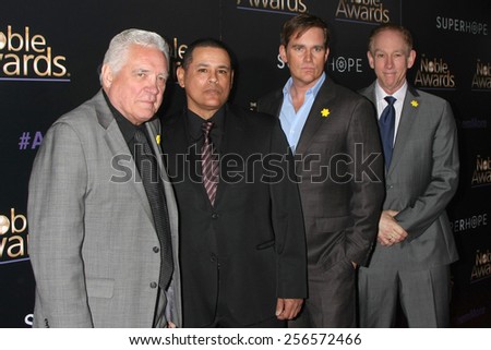 LOS ANGELES - FEB 27:  GW Bailey, Raymond Cruz, Phillip Keene, James Duff at the Noble Awards at the Beverly Hilton Hotel on February 27, 2015 in Beverly Hills, CA