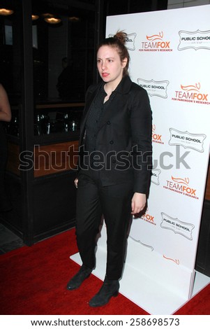 LOS ANGELES - MAR 7:  Lena Dunham at the Raising The Bar To End Parkinsons Event at the Public School 818 on March 7, 2015 in Sherman Oaks, CA